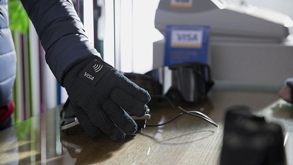 Wow! Fans and athletes will enjoy the convenience of Visa payment-enabled gloves. 