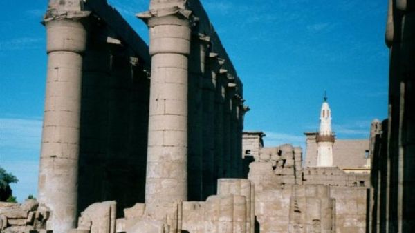 The temple of Luxor: no place for Naomi Campbell.