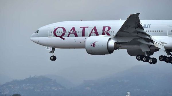 A Qatar Airways aircraft about to landing in an International Airport. (AFP/ File Photo)