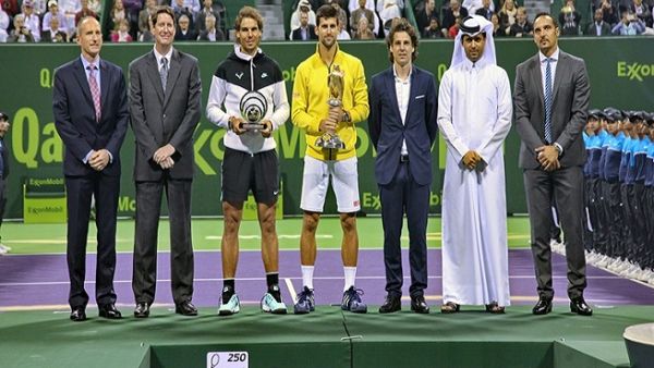 The trophy was awarded during a ceremony held at the Khalifa International Tennis and Squash Complex.
The trophy was awarded during a ceremony held at the Khalifa International Tennis and Squash Complex.
