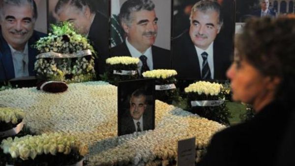 Mourners pay respects on the anniversary of Rafik Hariri's death. (AFP/File)