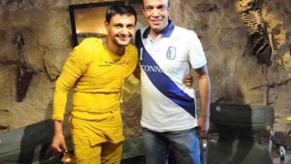 سليمان عيد مع رامز_عنخ_آمون.