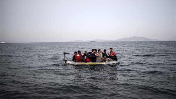 A raft of refugees of the coast of Bodrum, Turkey. (AFP/File)