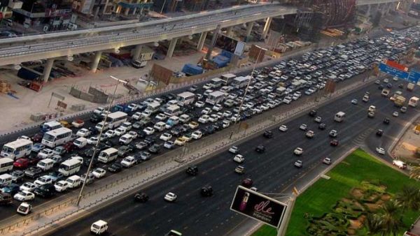 Traffic jam in Dubai (AFP/File Photo)