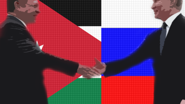 King Abdullah arrived in Moscow on Feb. 14 to talk with President Putin, with de-escalation zones and stability in the region being high on the agenda, Jordan cannot risk losing cooperation with Russia.  (Rami Khoury/AFP/Al Bawaba) 