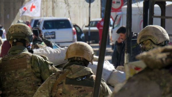 Russian soldiers in the Syrian city of Aleppo. (AFP/File) 