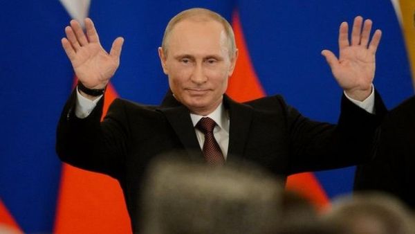 President Vladimir Putin has thanked all people after winning a landslide victory in the presidential election, in which he garnered about 77% of the votes.(AFP/ File Photo)