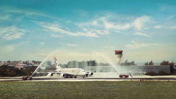 The new 3,400 metre-long and 60-metre-wide runway is the first in the Maldives capable of supporting an A380. 