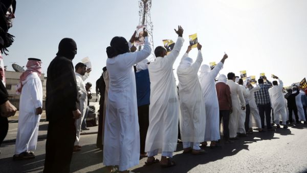 Protesters in the mostly-Shia Qatif province of Saudi Arabia. (AFP/File)