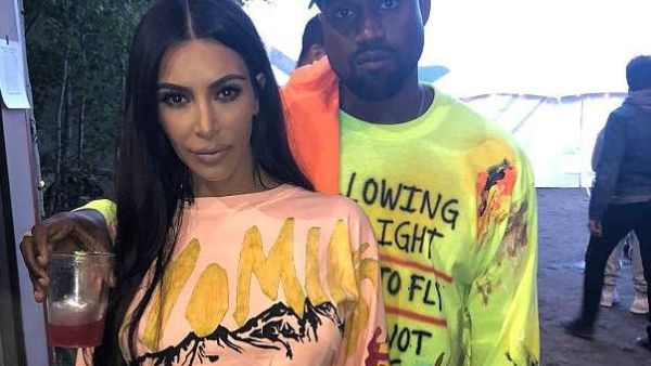 Kim Kardashian and Kanye West (Instagram)