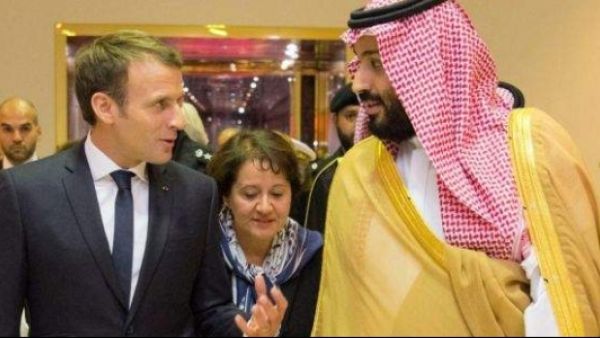 French president Emmanuel Macron and Saudi Crown Prince Mohammed bin Salman discuss Middle East issues over phone. (AFP/ File Photo)