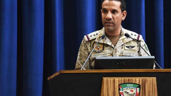 The Saudi-led Arab coalition announced that Saudi air defense forces had intercepted a ballistic missile launched by the Houthis towards the Kingdom from within Yemeni territory. (AFP/File Photo)
