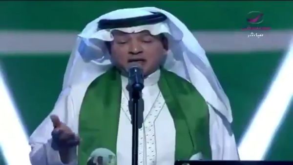 During the Saudi Arabia's national day celebrations on Saturday, Talal Salama was filmed singing a Quranic verse (Twitter)