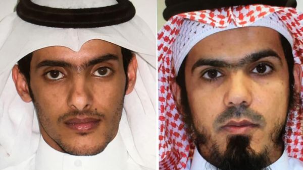 Tayea Salem Yaslam Al-Sayari (left), Talal Bin Samran Al-Saedi, masterminds behind the attack on the Prophet's Mosque were killed in a shootout with Saudi police. (SPA)