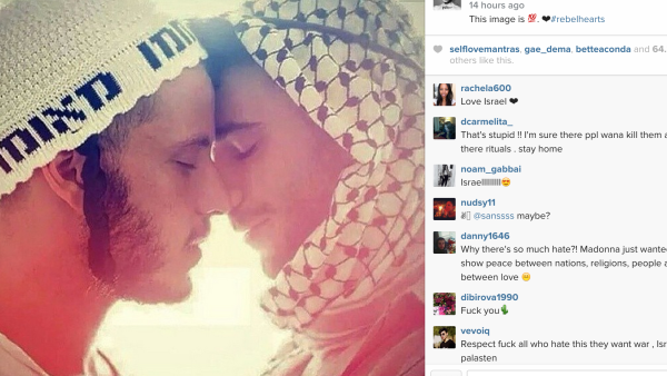 The controversial image posted by Madonna on Instagram. (Instagram)
