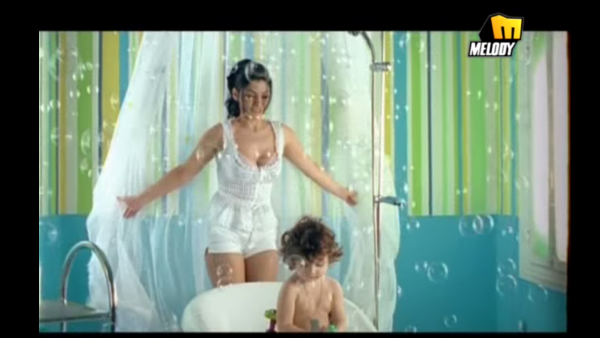 Haifa Wehbe in her music video "Kiss It Better." (YouTube)