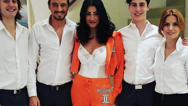 What was she thinking? Ghada Abdel Razek's inappropriate top doesn't go down too well with her Arab fans! (Facebook)