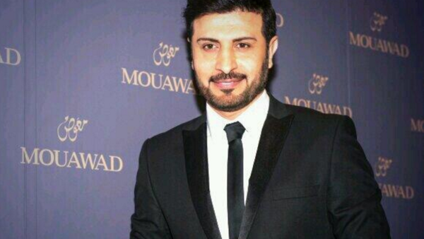 Majed at the Mouawad press conference in Dubai. (Image: Twitter)