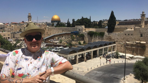 Lea enjoyed the sights of Jerusalem this week. (Instagram)