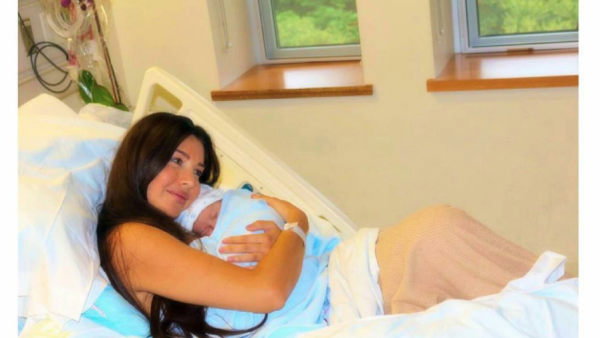 Lamitta with baby Justin. (Facebook)