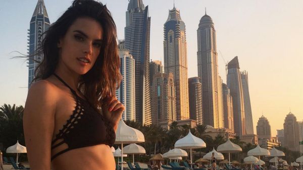 Alessandra Ambrosio is in Dubai and she's having a fantastic time. (Instagram)
