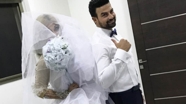 Bassem, the pretty bride. (Facebook)