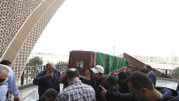 A snapshot from Mahmoud's funeral. (Twitter)