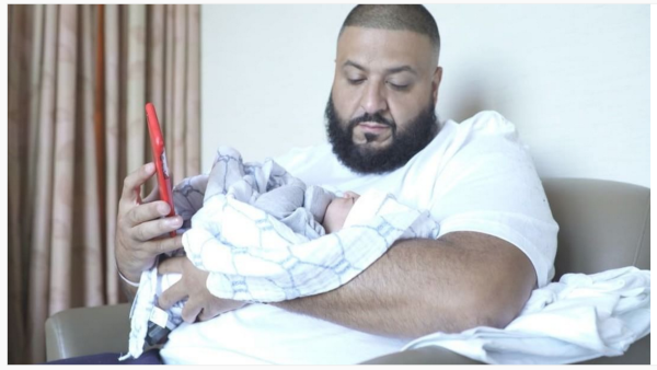 DJ Khaled with his adorable son Asahd. (Instagram)
