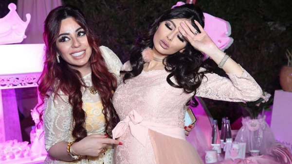 Mariam looking tired at her baby shower. (Instagram)