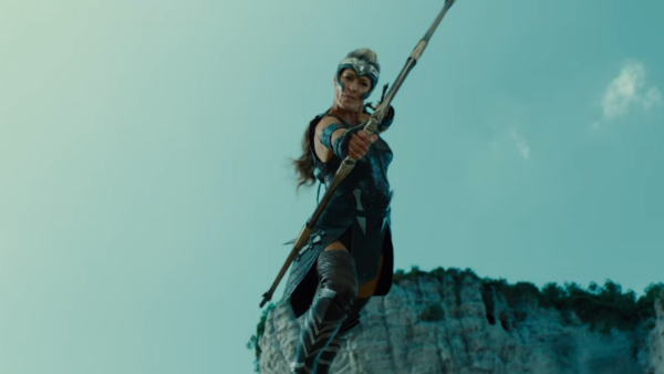 Israeli actress fights fiercely in teaser footage for the upcoming Warner Bros. flick. (YouTube)