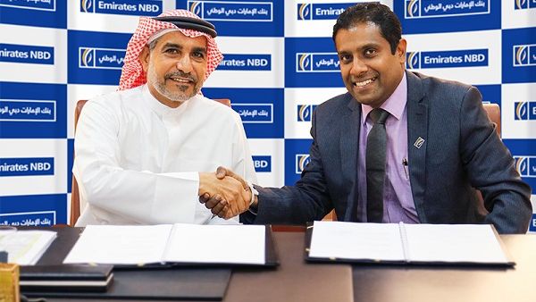 طارق بن هندي، نائب رئيس تنفيذي ورئيس المنتجات والخدمات الاستشارية لدى مجموعة بنك الإمارات دبي الوطني , الشيخ ماجد بن حمد القاسمي، رئيس مجلس إدارة بايونيرز للأوراق المالية.