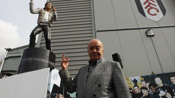 Private Eye British satire journal nicknamed him the Phoney Pharaoh: former owner of Harrods department store in Knightsbridge, and owner of English Premiership football team Fulham Football Club.