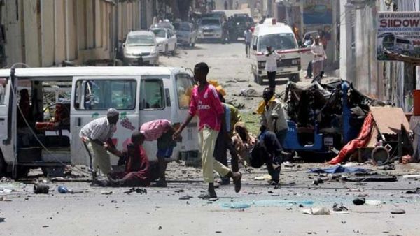 In the first attack, two people were killed and four others were injured when a suicide car bomb exploded a few meters from a Somali army training center in the neighborhood of Wadjer, east of Mogadishu. (File/Photo) 