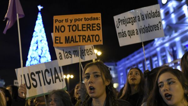 Thousands in Madrid protest violence against women. (AFP/ File)