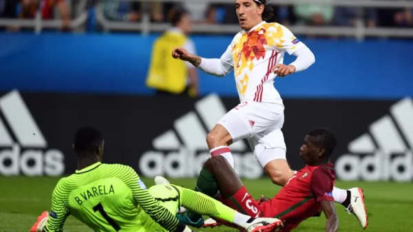 بيليرين خلال مشاركته مع منتخب إسبانيا في بطولة يورو تحت 21 عاماً