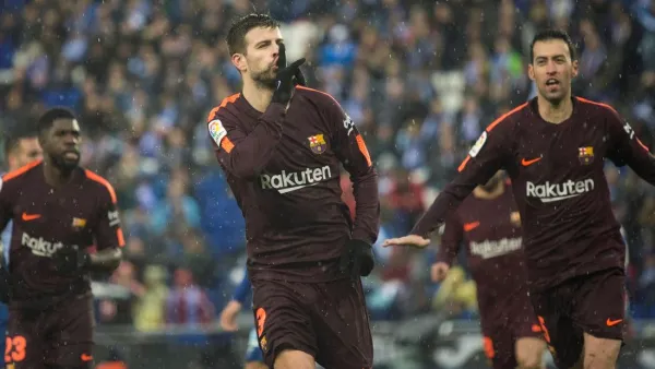 بيكيه يطالب جماهير إسبانيول بالصمت بعد إدراكه التعادل لبرشلونة