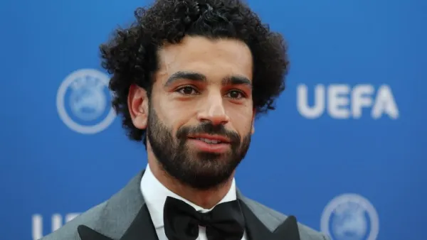 Egypt's Liverpool FC forward Mohamed Salah arrives to attend the draw for UEFA Champions League football tournament at The Grimaldi Forum in Monaco on August 30, 2018.
Valery HACHE / AFP