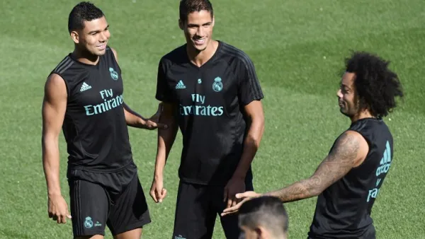 جانب من تدريبات ريال مدريد