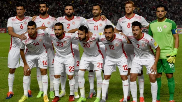 منتخب تونس الذي خاض المباراة