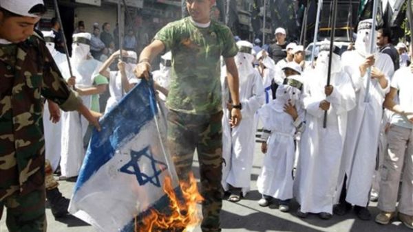 تظاهرة في "يوم القدس" بمخيم للاجئين الفلسطينيين بدمشق/ا.ف.ب