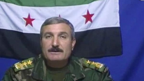 Free Syrian Army commander Riad al-Assaad (Facebook photo)