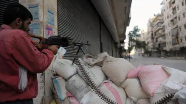 تفجير عبوات ناسفة في مبنى الإذاعة والتلفزيون في حلب