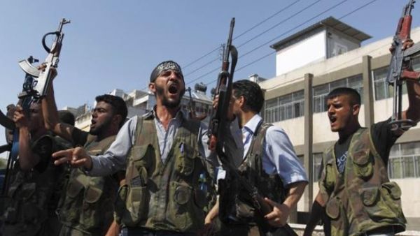 FSA fighters in Aleppo