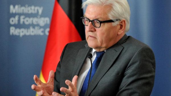 German FM Frank-Walter Steinmeier announced plans to travel on Monday to the Gaza Strip, urges "concrete steps" to improve life in the territory. (AFP/Natalia Dobroszycka)