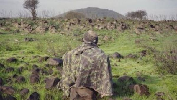 جندي اسرائيلي خلال احد المناورات في الجولان