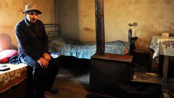 Temur Batirashvili, a Christian living in a small Georgia town close to the Chechnyan border, is the father of Omar al-Shishani, one of the most wanted Daesh militants in the world.  (AFP/Vano Shlamov)