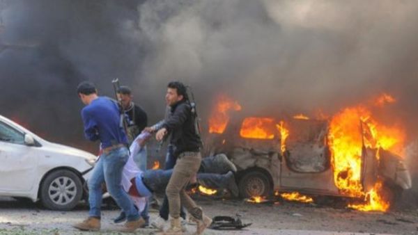 جانب من أحد التفجيرات في العاصمة السورية/ أرشيفية