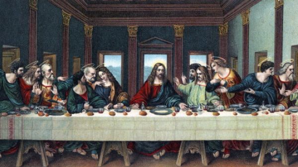 Jesus Christ and his disciples during The Last Supper. [Getty Images]