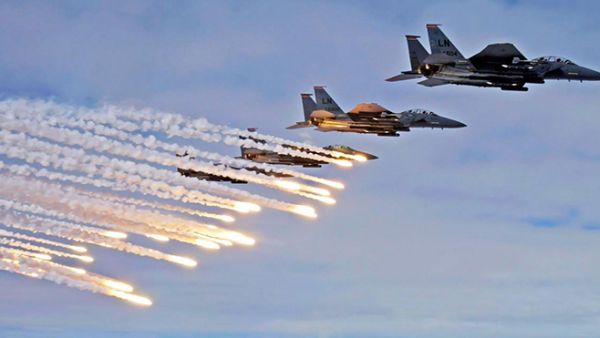 مقاتلات للتحالف الدولي تقصف مواقع لداعش/ أرشيفية