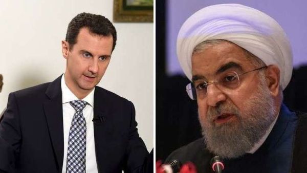 الأسد يطلع روحاني على تفاصيل العدوان الثلاثي على سوريا وكيفية صده
